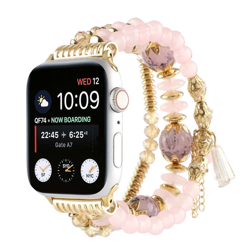 Bracelete de Contas Elástico para Apple Watch