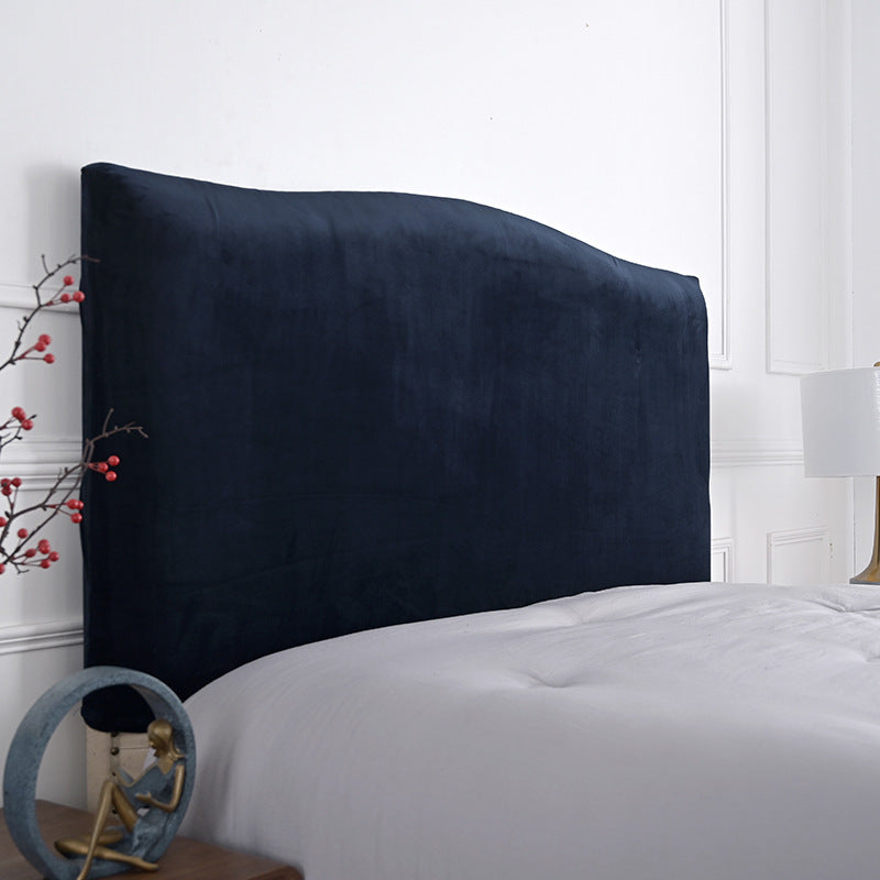 Household Solid Color Elastic Dustproof Bedside Protective Cover