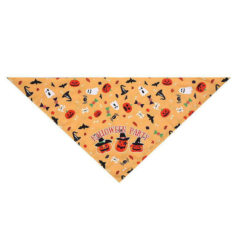 Lenço Triangular de Halloween para Animais de Estimação