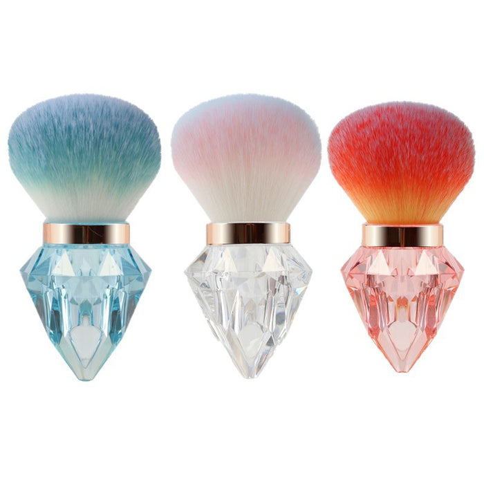 Large Portable Diamond Nail & Makeup Dust Brush For Powder, Nail Art, Cosmetics