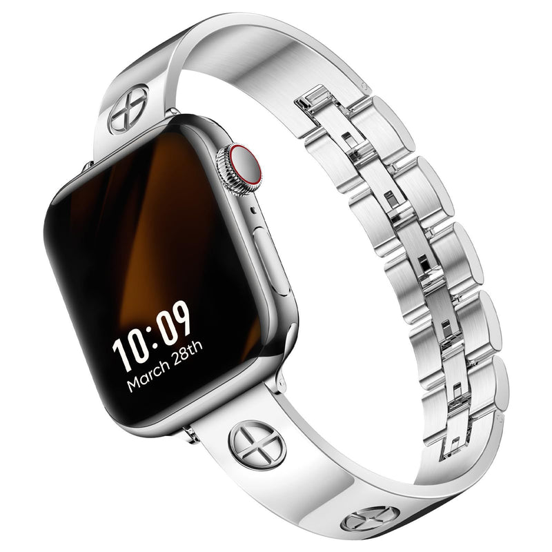 Kreuz-Armband Edelstahl Metallarmband