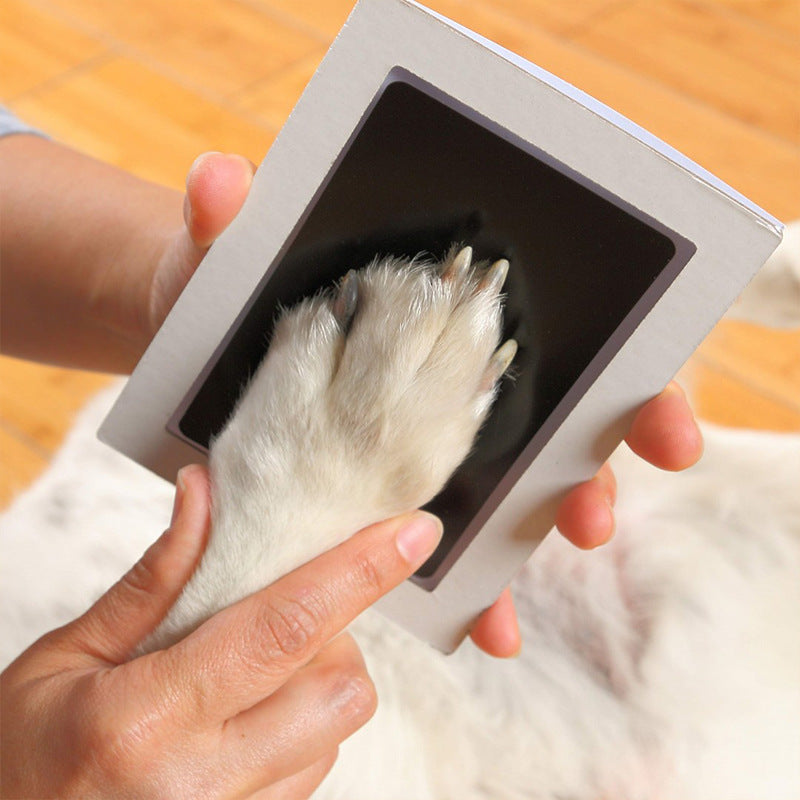 Álbum de fotos comemorativo para crianças e animais de estimação, cartão postal para esfregar impressões digitais, suprimentos para animais de estimação faça você mesmo