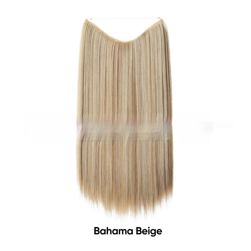 Women's One-piece Adjustable Invisible Straight Multi-color Gradient Hair Extension Fishline