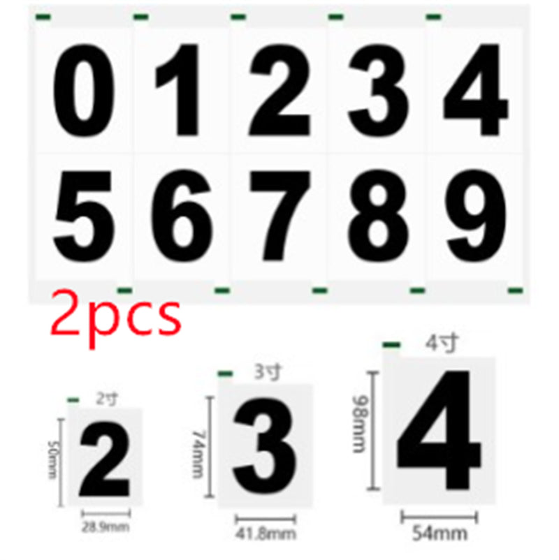 High Temperature Resistant Signboard Reflective Waterproof Pvc Adhesive Number Paper