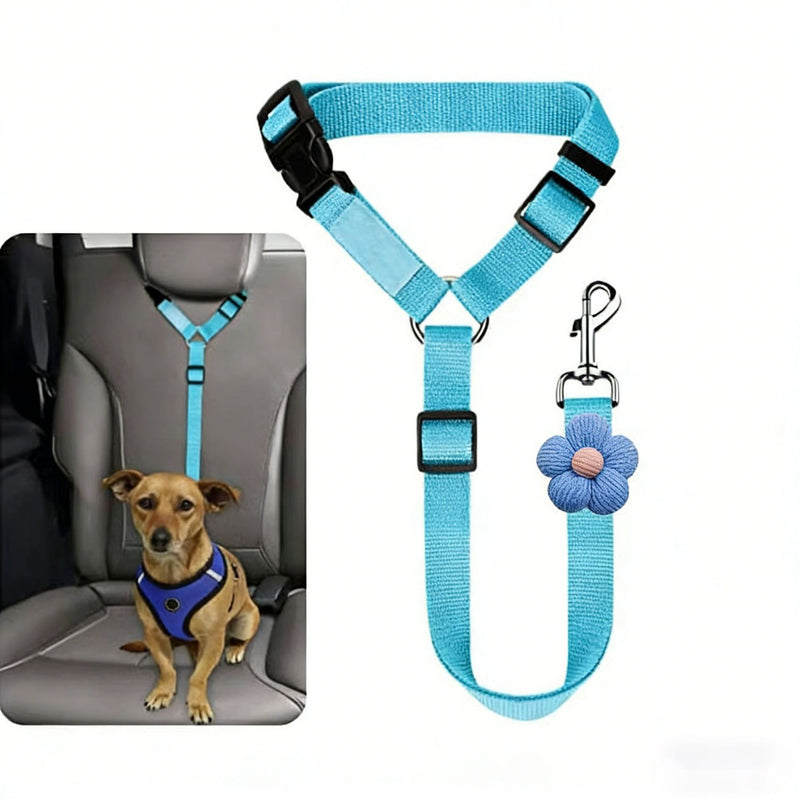 Arnês para carro para animais de estimação, corda, anel, carro, elástico, reflexivo, trela