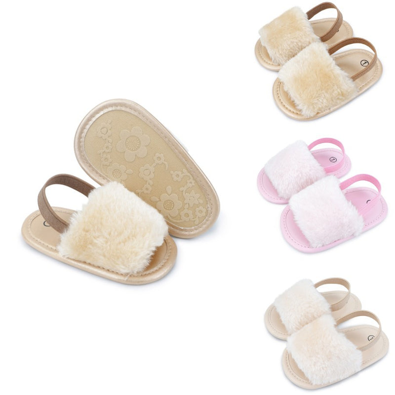 Sapatilhas Casuais Elásticas de Peluche para Menina