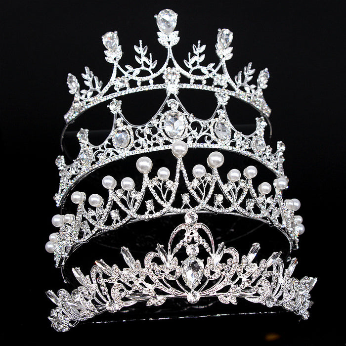 Super Glitter Pearl Rhinestone Headband Headdress
