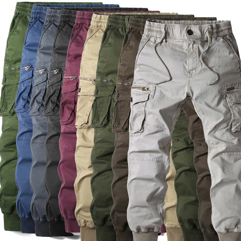 Modische, mehrfarbige Herren-Freizeithose in Übergröße
