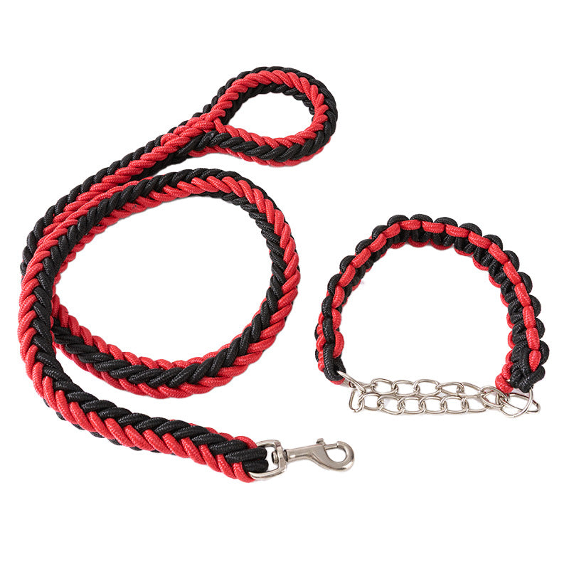 Dog Collars And Belt Covers, Heavy-duty Nylon Braided Ropes, For Training And Walking Leashes Of Small, Medium And Large Dogs