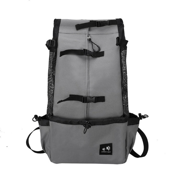 Mochila para animais de estimação exposta, ventilada, respirável e lavável