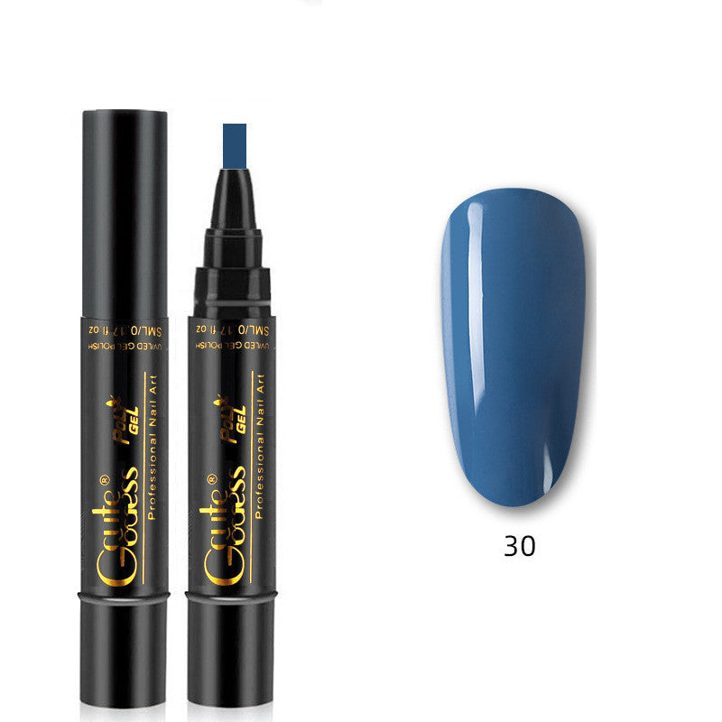 Caneta de Cola para Unhas 3 em 1, Caneta de Cola de Passo Único, Caneta Íman para Unhas de Gel Fotopolimerizáveis, Caneta Íman Forte para Efeito Olho de Gato e Efeito Água, Ferramenta de Manicure DIY