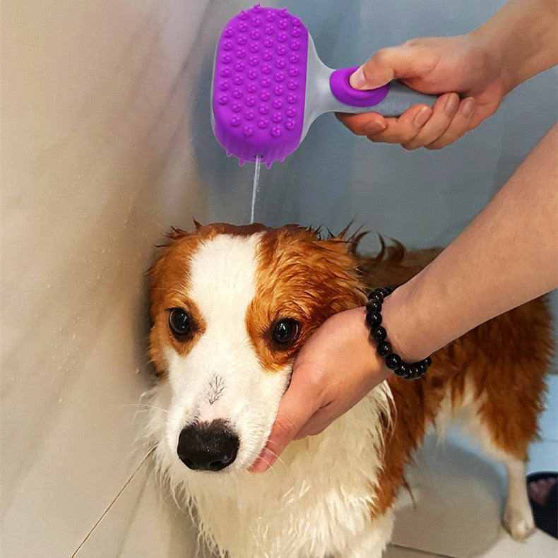 Haustier-Duschbürste Hundebad Schwimmendes Haarreinigungswerkzeug