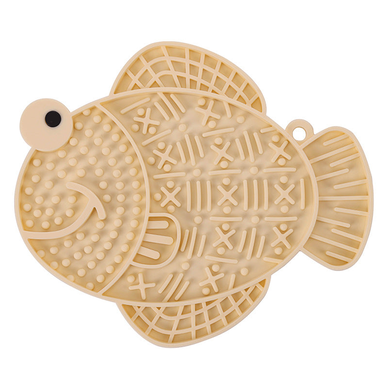 Silicone Pet Slow Food Anti-queda Anti-transbordamento Almofada para lamber cães