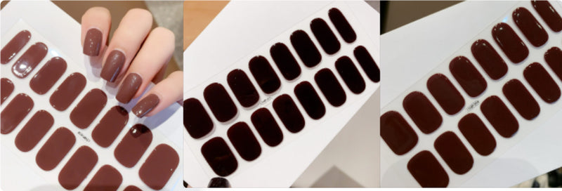 Autocolantes de beleza para unhas, semi-curados, de segunda geração, impermeáveis e duradouros