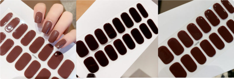 Autocolantes de beleza para unhas, semi-curados, de segunda geração, impermeáveis e duradouros