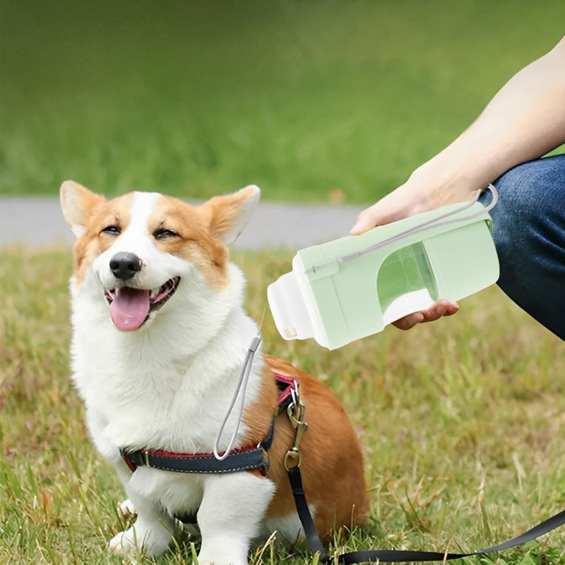 Garrafa de água para cães 2 em 1, dispensador de água para animais de estimação, alimentador para beber, alimentação para cães, animais de estimação, copo portátil ao ar livre, produtos para animais de estimação