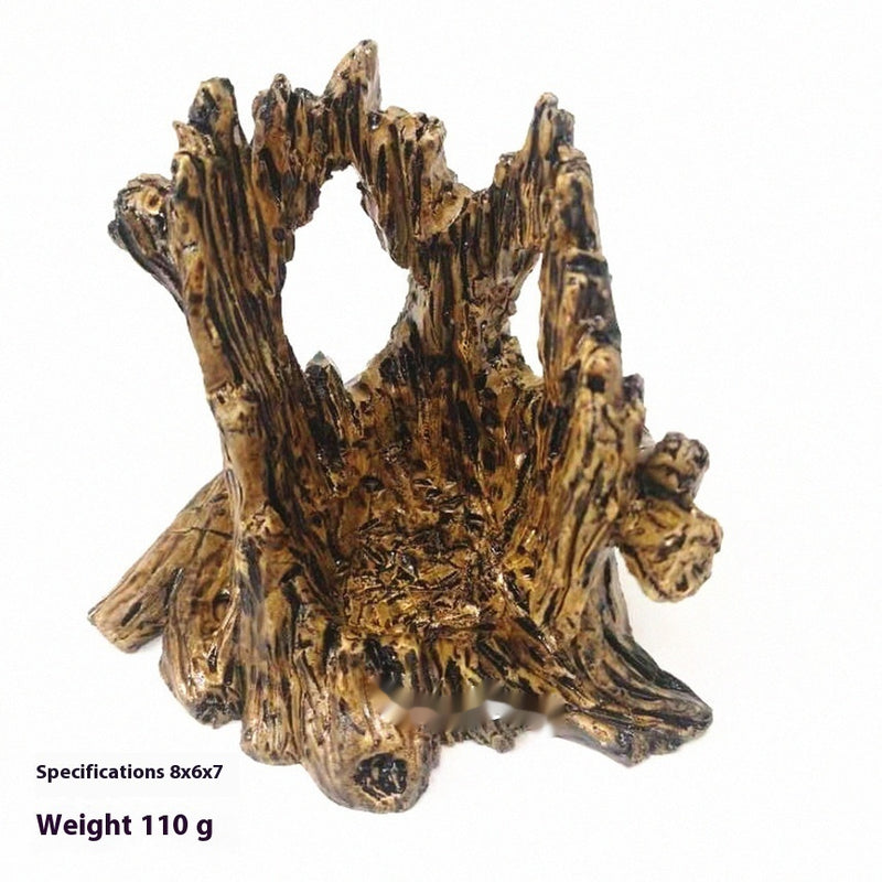Fish Tank Landscape Submerged Wood Shrimp Pot Dried Wood Resin Crafts Decoration Ornaments