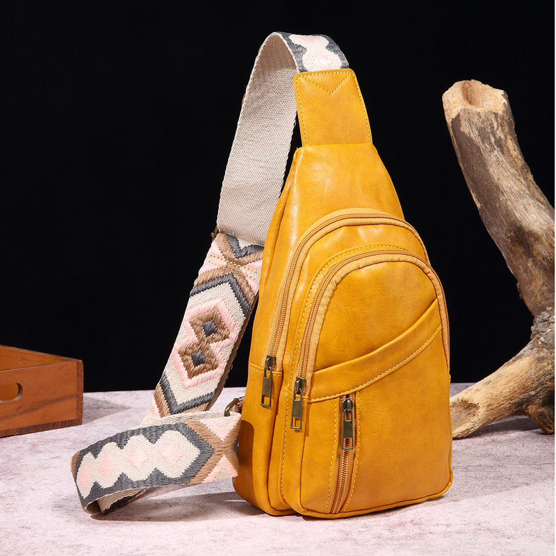 European And American Ladies Casual Fashion Retro Chest Bag