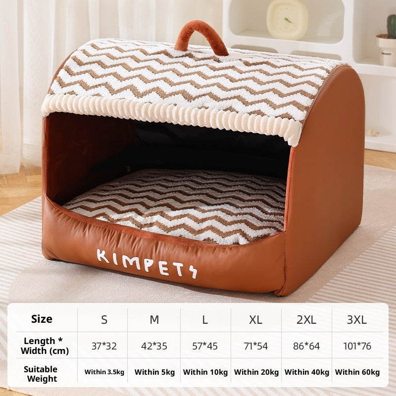 Houndstooth Drawer Nest Semi-enclosed Kennel