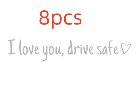 Safe Driving Waterproof Vinyl Bumper Stickers Car Universal Rearview Mirror Decorative Sticker