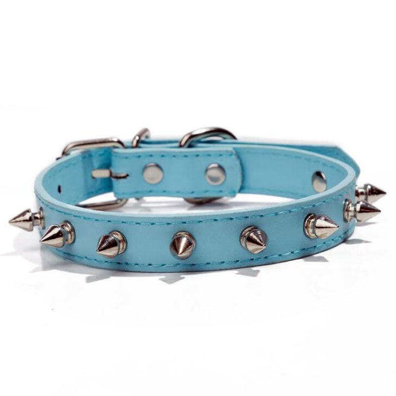 Haustier-Halsband aus mehrfarbigem PU-Leder