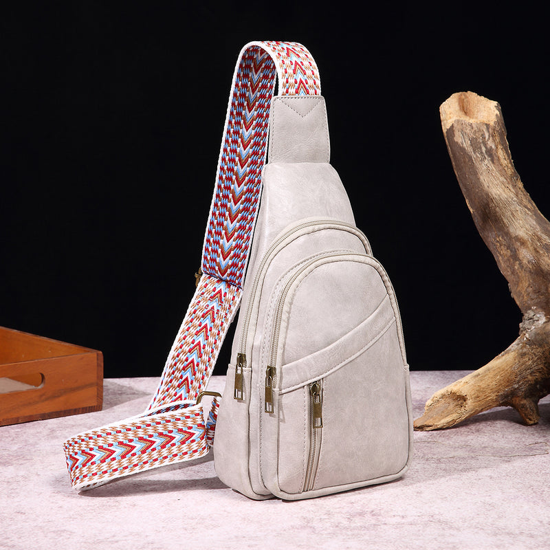 European And American Ladies Casual Fashion Retro Chest Bag