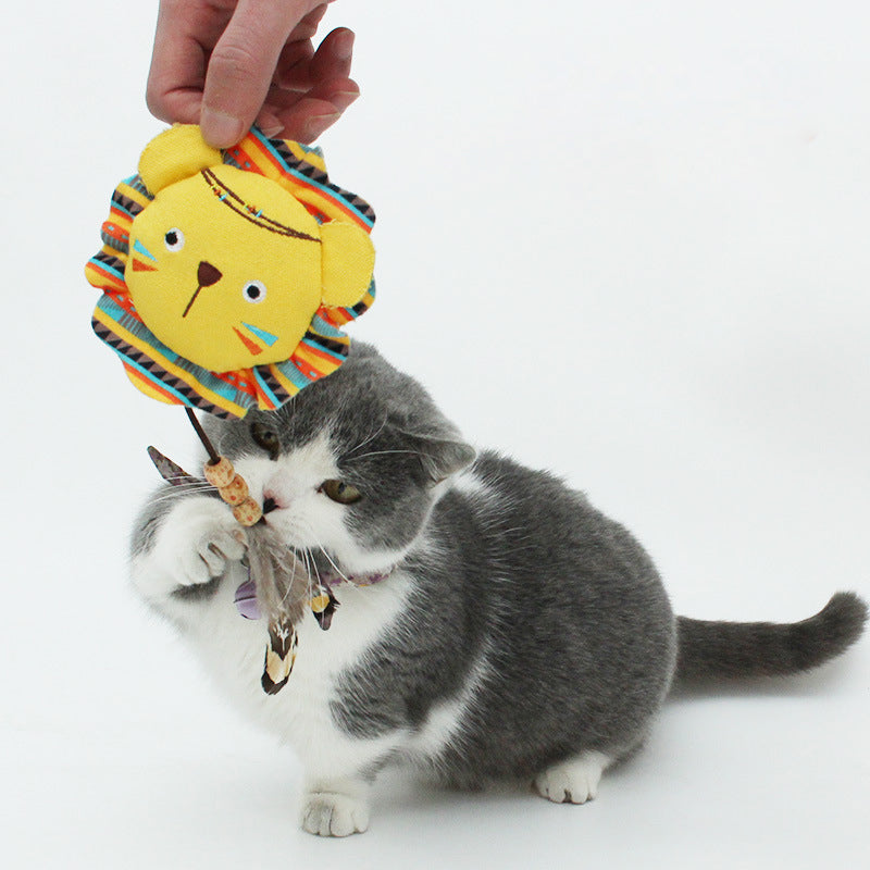 Katzenspielzeug Dschungeltiere, bissfestes Katzenminze-Spielzeug, interaktives Trittkissen für Hauskatzen, fördert die Bewegung von Kätzchen
