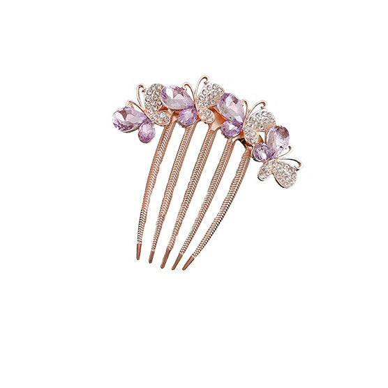 Schmetterlings-Steckkamm mit Strass für Hochsteckfrisuren