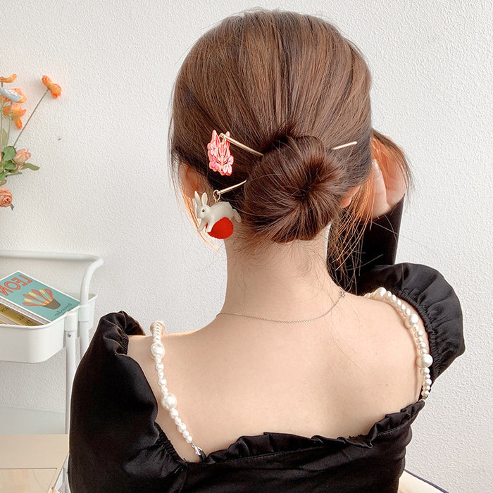 Teenage Girl Playful Design Sense Hairpin Coiffure