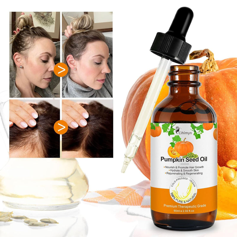 Pumpkin Seed Oil Moistens And Maintains Hair Roots
