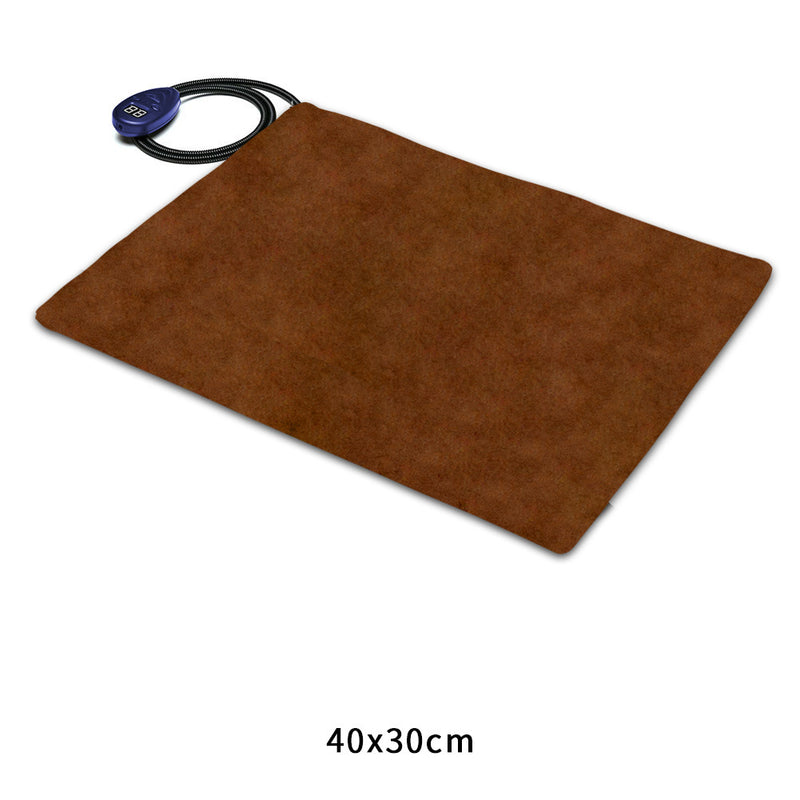 Almofada de Aquecimento com Regulação de Temperatura para Animais de Estimação 40x30cm, Manta Térmica Anti-Riscos para Cão
