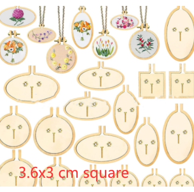 Wooden Mini Embroidered Stretch Jewelry