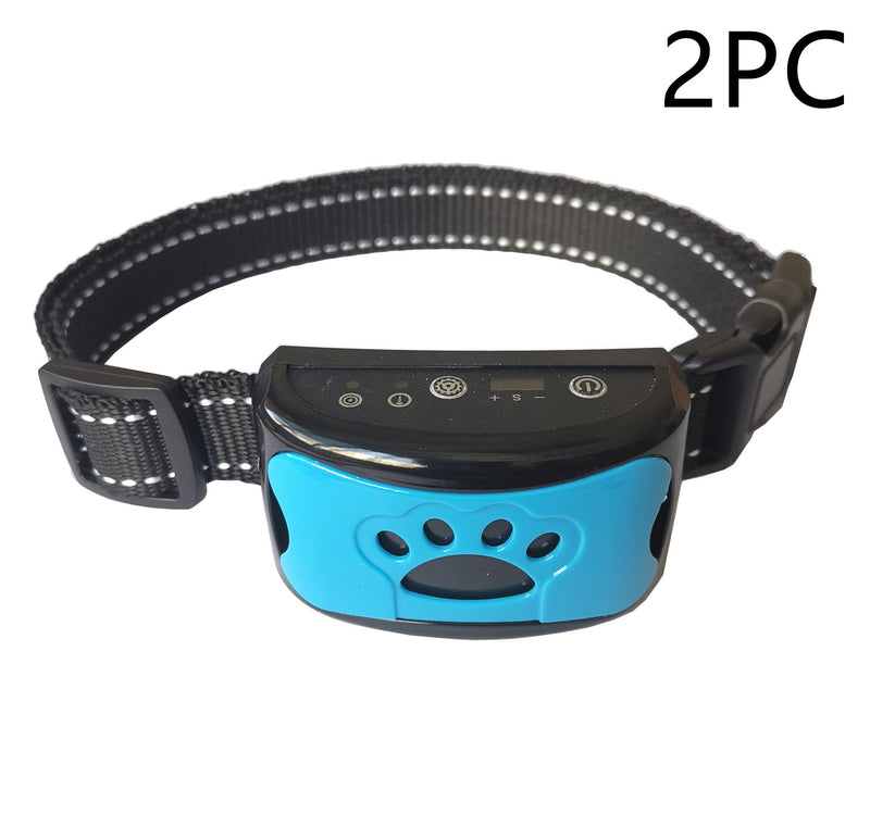 Hundetraining Halsband Wasserdicht Elektrisch Haustier Fernbedienung Wiederaufladbarer Hunde Trainer Bell Stopp Gerät Mit Schock Vibration Ton