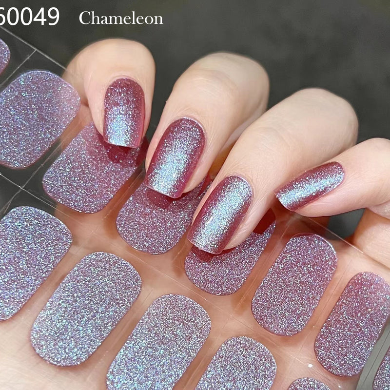 Blush Nail Stickers Uv Semi-baked Gel