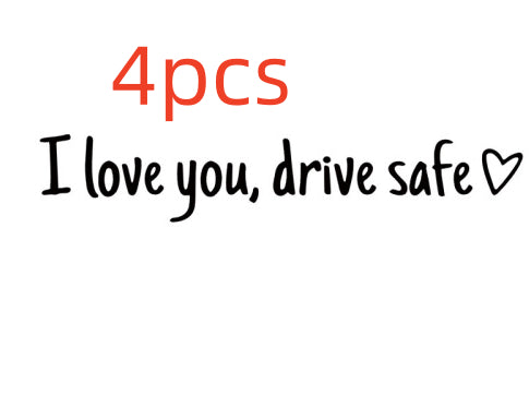 Safe Driving Waterproof Vinyl Bumper Stickers Car Universal Rearview Mirror Decorative Sticker
