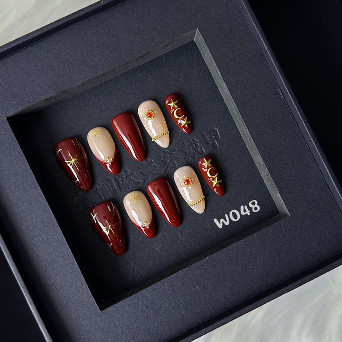 Hand-painted Nail Art Stickers For Fall And Winter