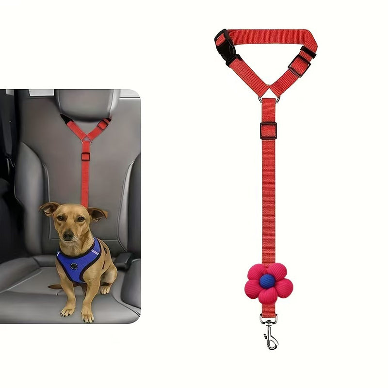 Arnês para carro para animais de estimação, corda, anel, carro, elástico, reflexivo, trela