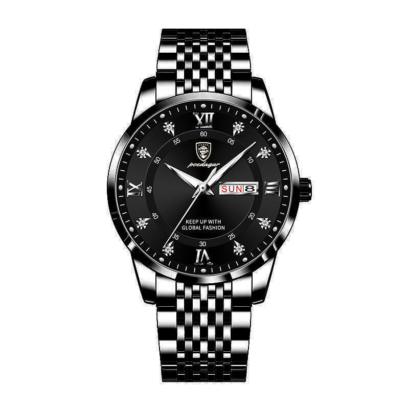 Nouveau Montre pour hommes étanche calendrier lumineux