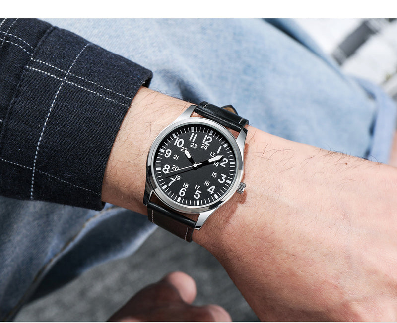 Men's Fashion Business Waterproof Luminous Quartz Watch