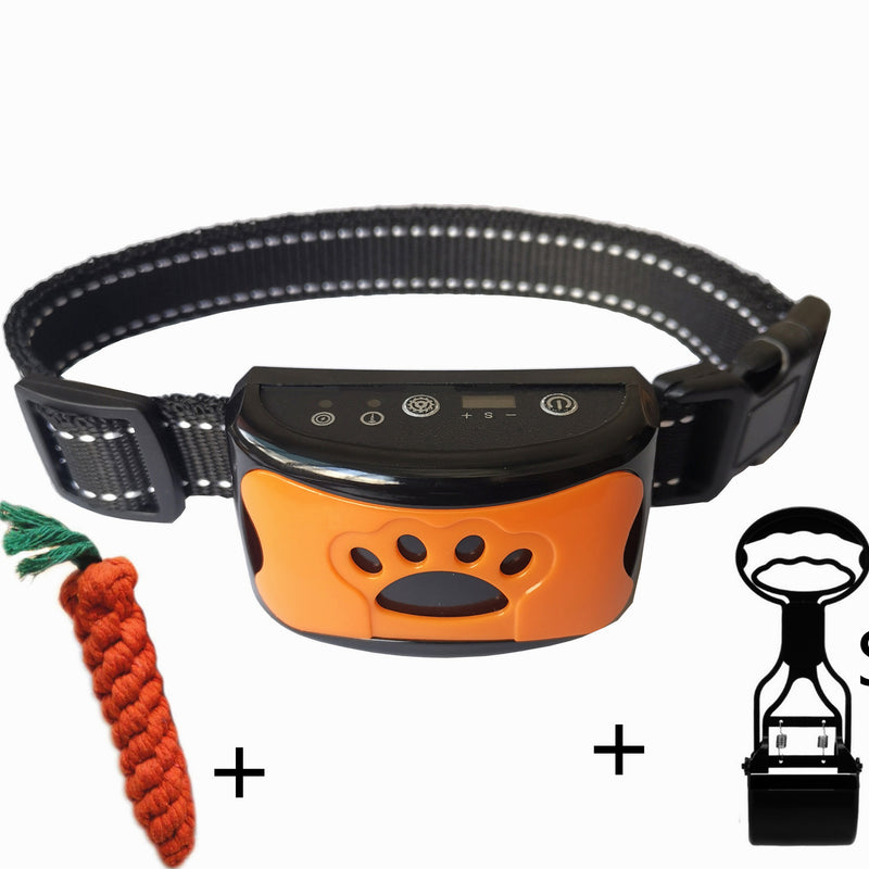 Hundetraining Halsband Wasserdicht Elektrisch Haustier Fernbedienung Wiederaufladbarer Hunde Trainer Bell Stopp Gerät Mit Schock Vibration Ton