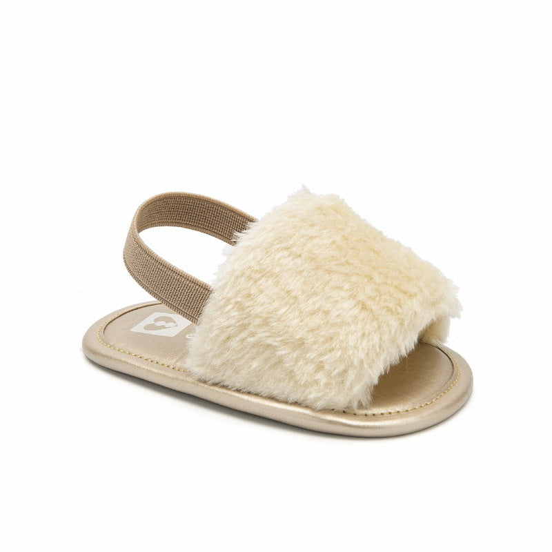 Sapatilhas Casuais Elásticas de Peluche para Menina