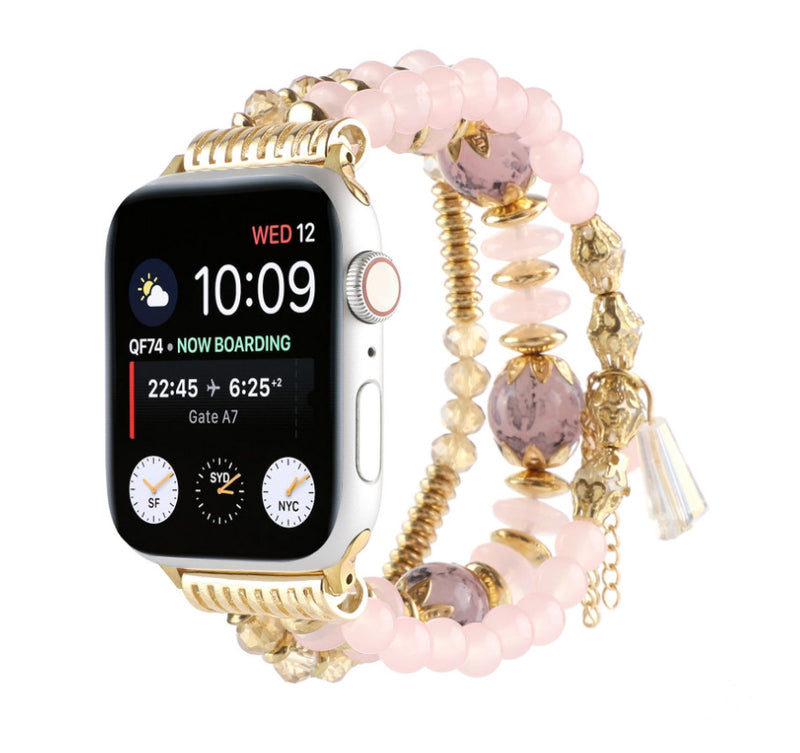 Bracelete de Contas Elástico para Apple Watch