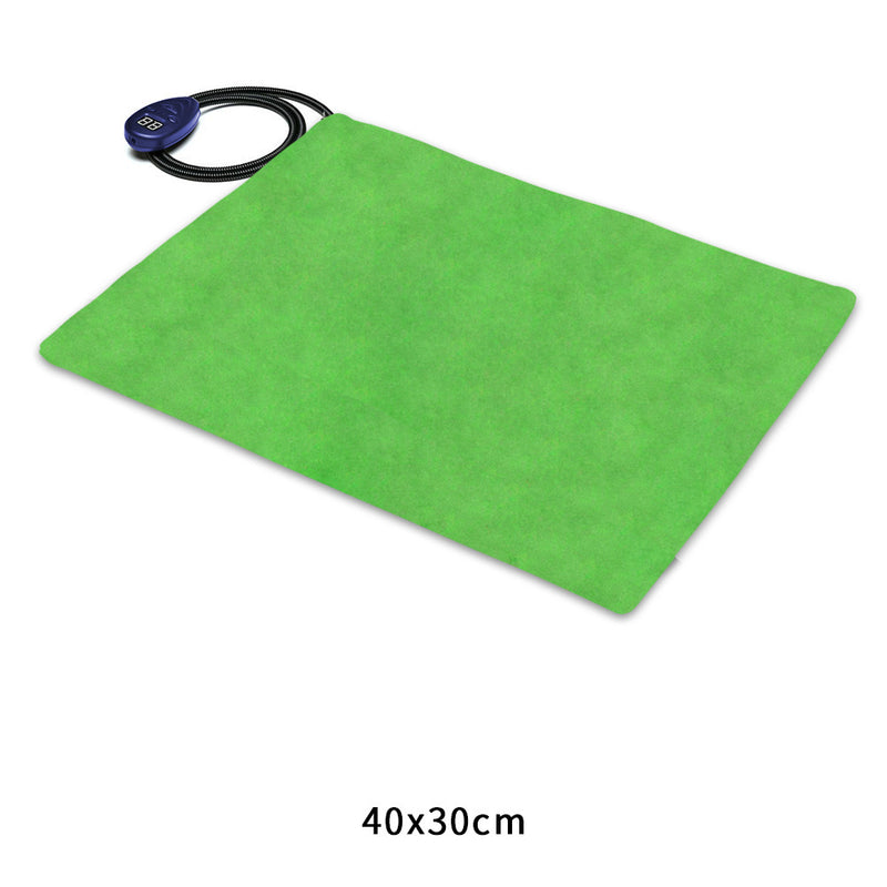 Almofada de Aquecimento com Regulação de Temperatura para Animais de Estimação 40x30cm, Manta Térmica Anti-Riscos para Cão