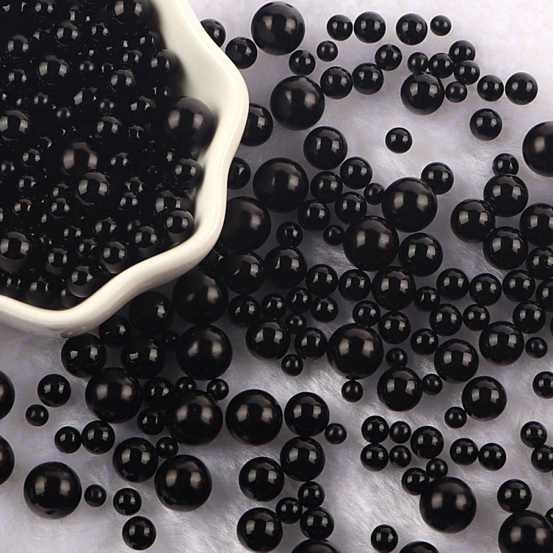 Mixed Size Non-hole Color Plastic Beads DIY Ornament Accessories