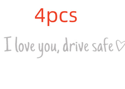 Safe Driving Waterproof Vinyl Bumper Stickers Car Universal Rearview Mirror Decorative Sticker