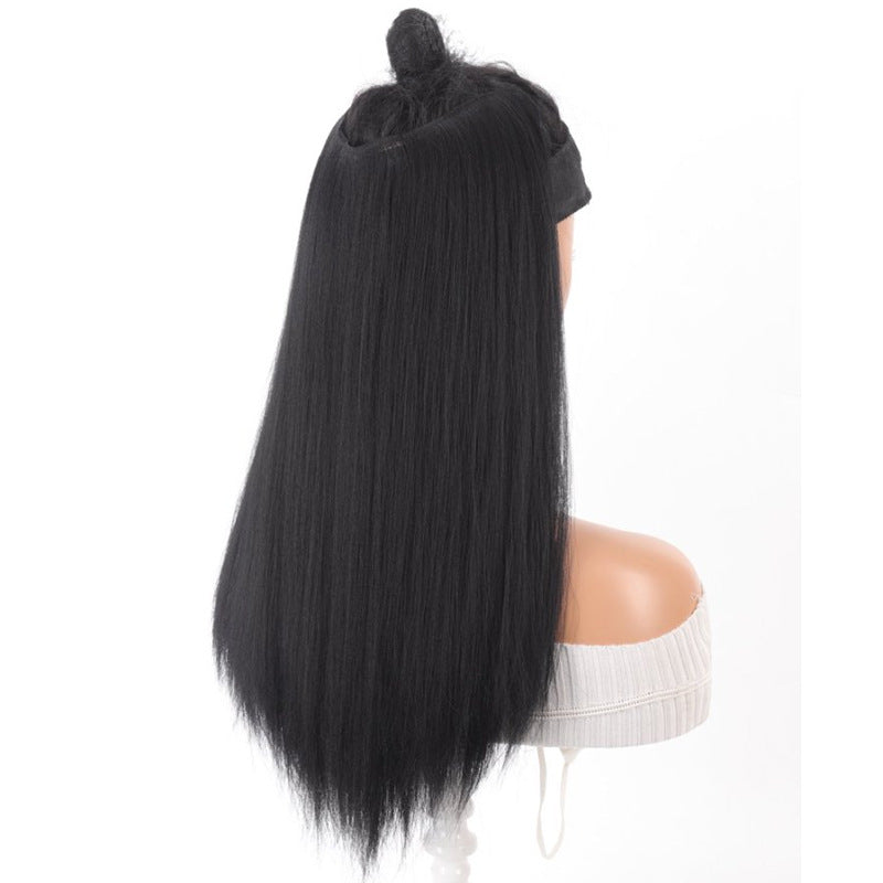 Unsichtbare, nahtlose U-förmige One-Piece-Haarverlängerung für Damen