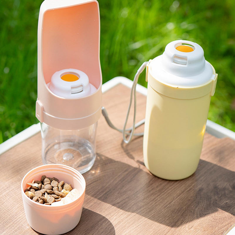 Garrafa de água para cães 2 em 1, dispensador de água para animais de estimação, alimentador para beber, alimentação para cães, animais de estimação, copo portátil ao ar livre, produtos para animais de estimação