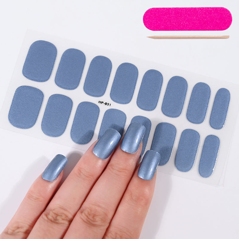 Autocolantes de beleza para unhas, semi-curados, de segunda geração, impermeáveis e duradouros