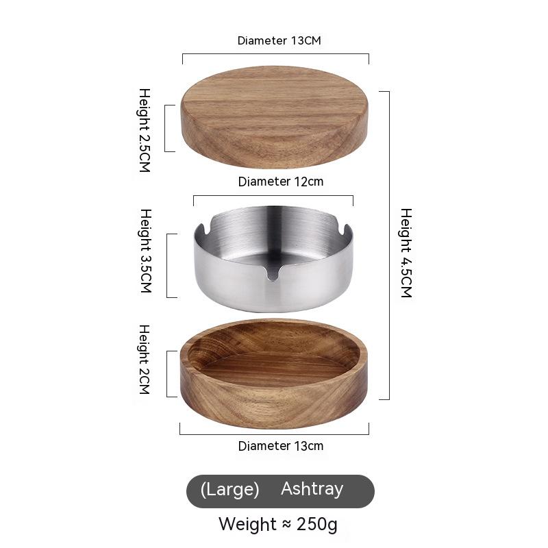 Round Ashtray Home Living Room With Lid Prevent Fly Ash