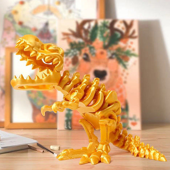 3d Printing Tyrannosaurus Rex Deformation Ornaments Hand Office